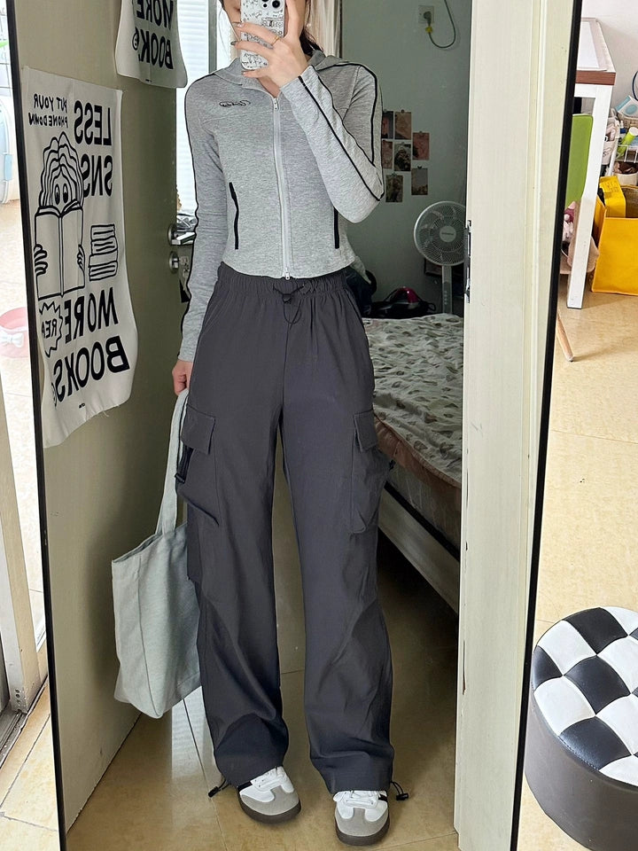 ドローストリング付きカーゴパンツ TK0145