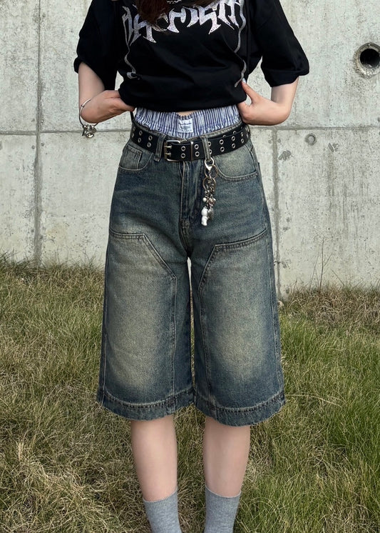 「k30」バギーショーツ デニムパンツ TK0132