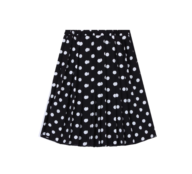 ブラックドットAラインスカート TK0272