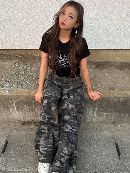 「marin__310」ハート柄Tシャツ TK0011