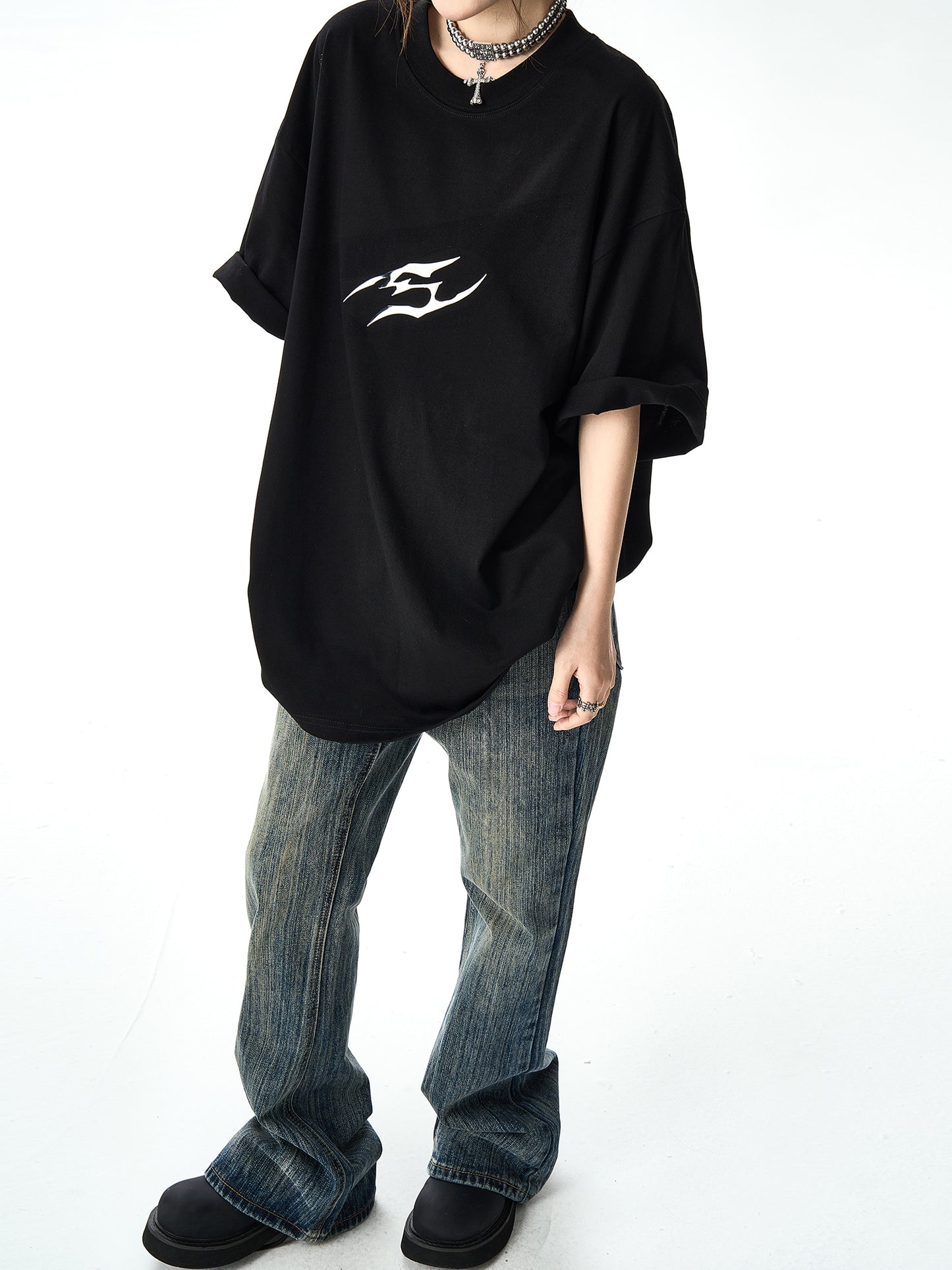 シルバーロゴTシャツ TK0175