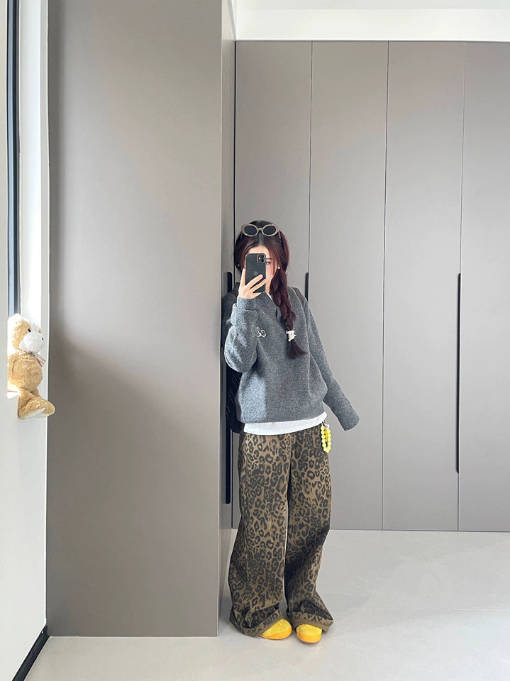 「万能パンツ/每年大人気」レオパードバルーンパンツ TK0153