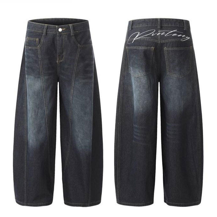 「k.e.n.fashion」刺繍レターデニムパンツ TK0241