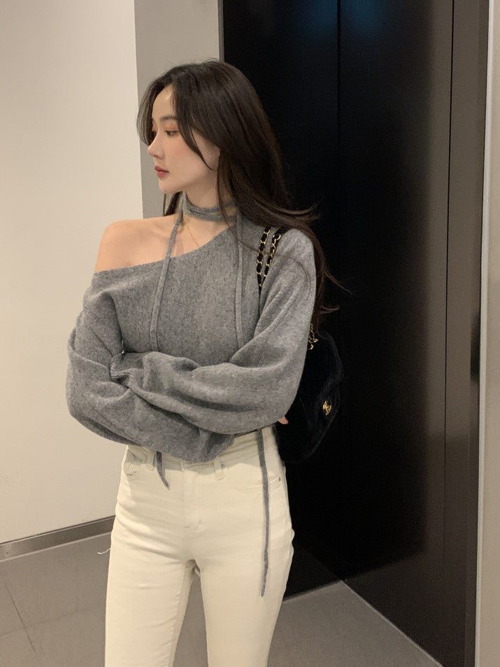 モヘアホルターニット TK0025