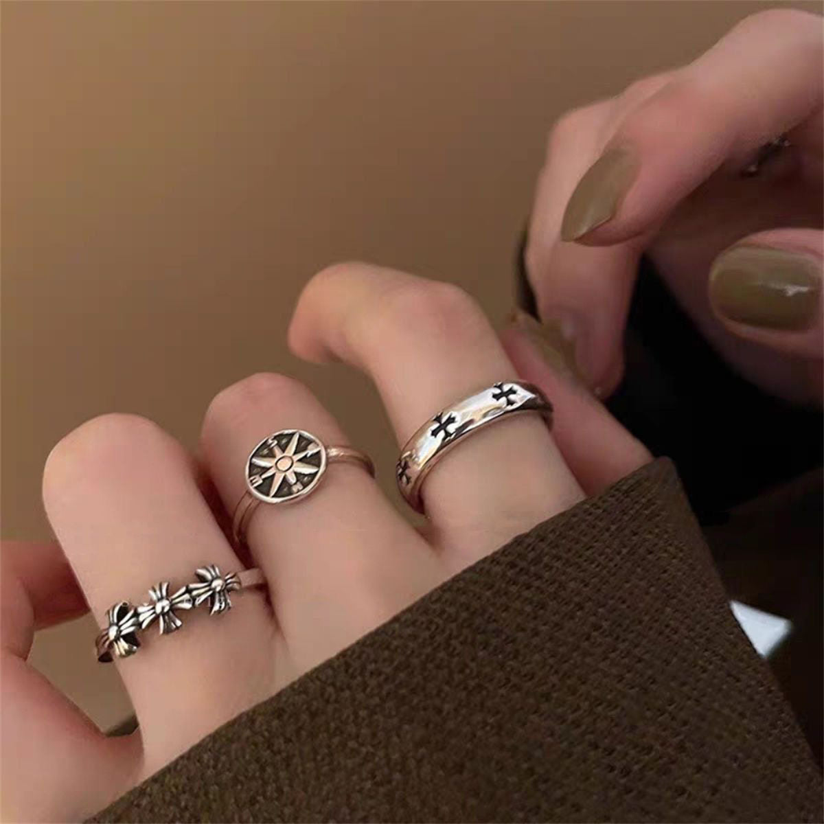 「5点セット」レトロデザイン リング SP0020