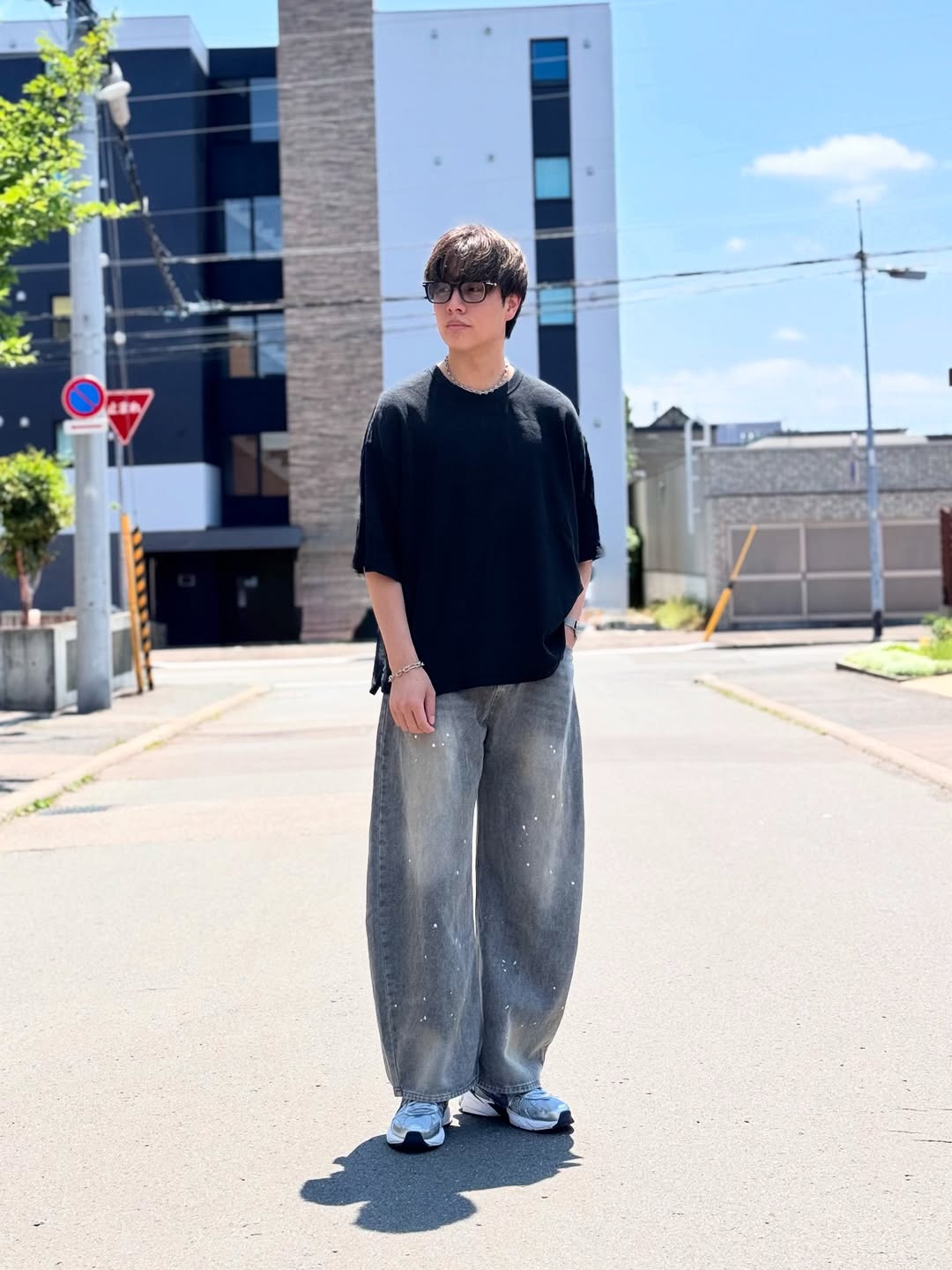「FA」ペイントカットデニムパンツ TK0094