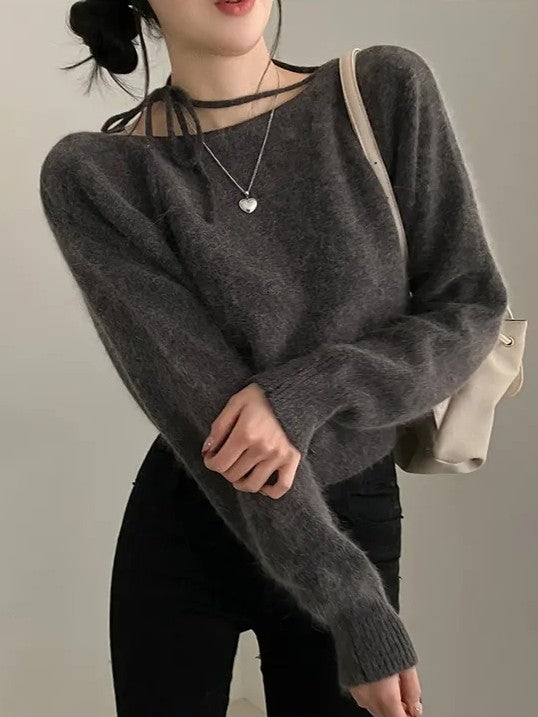 モヘアホルターニット TK0025
