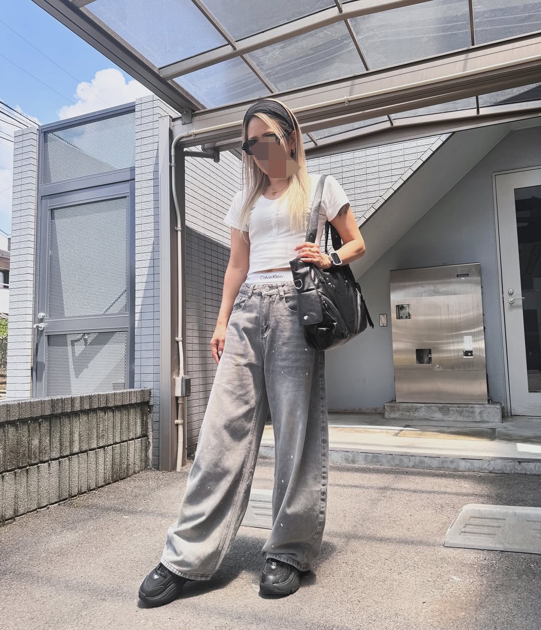 「kozu_777」ペイントカットデニムパンツ TK0094