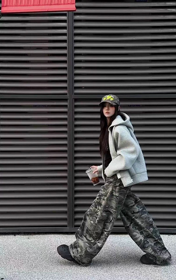 「marin__310」 多ポケット 迷彩フィールドパンツ TK0072