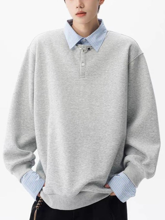 シャツ付き スプリング スウェットトレーナー TK0119