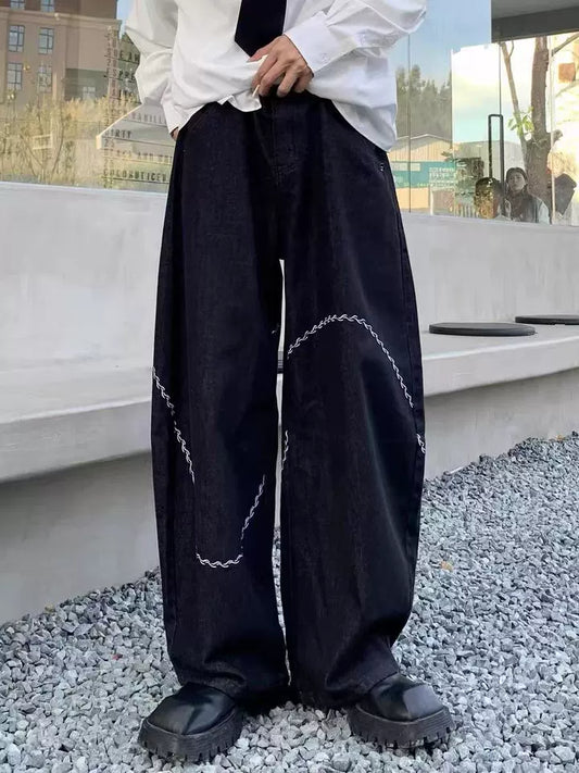 刺繍カーブナイフデニムパンツ TK0167