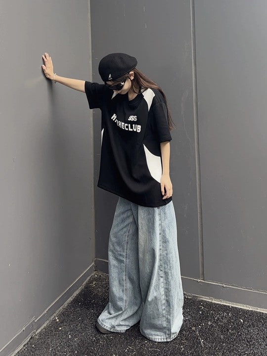 「2025夏」オーバーサイズカラーTシャツ TK0181