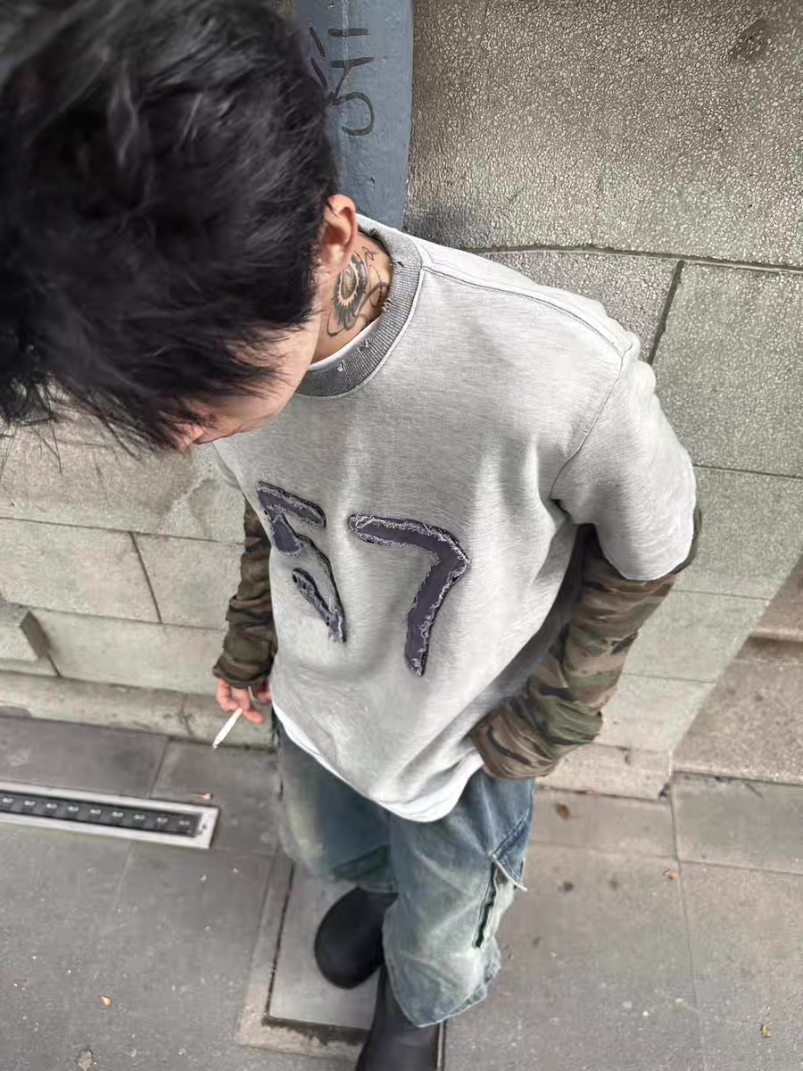 カモ重ね着風長袖Tシャツ TK0189