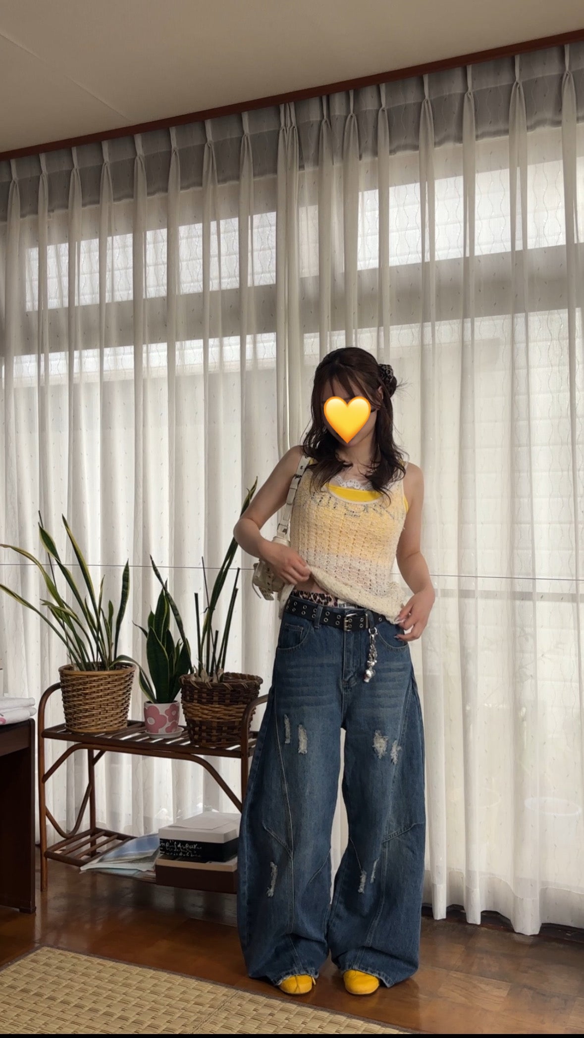 「k30」ダメージバルーンデニム TK0198