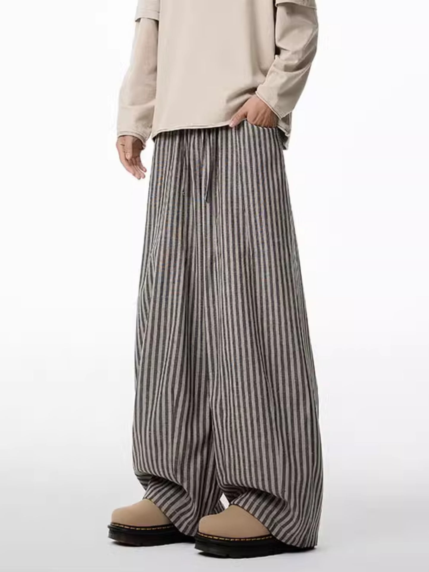 ストライプワイドパンツ TK0203