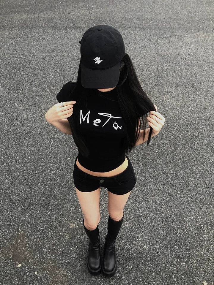 プリントタイトフィットTシャツ TK0235