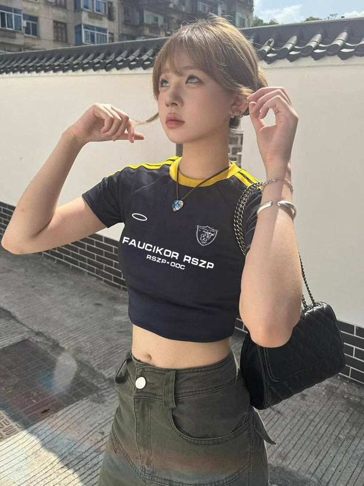 バイクテイストクロップドTシャツ TK0252