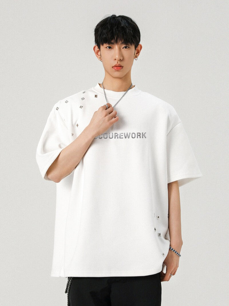 メタルプリント半袖Tシャツ TK0265