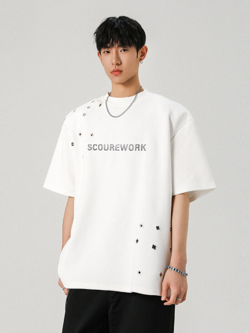 メタルプリント半袖Tシャツ TK0265