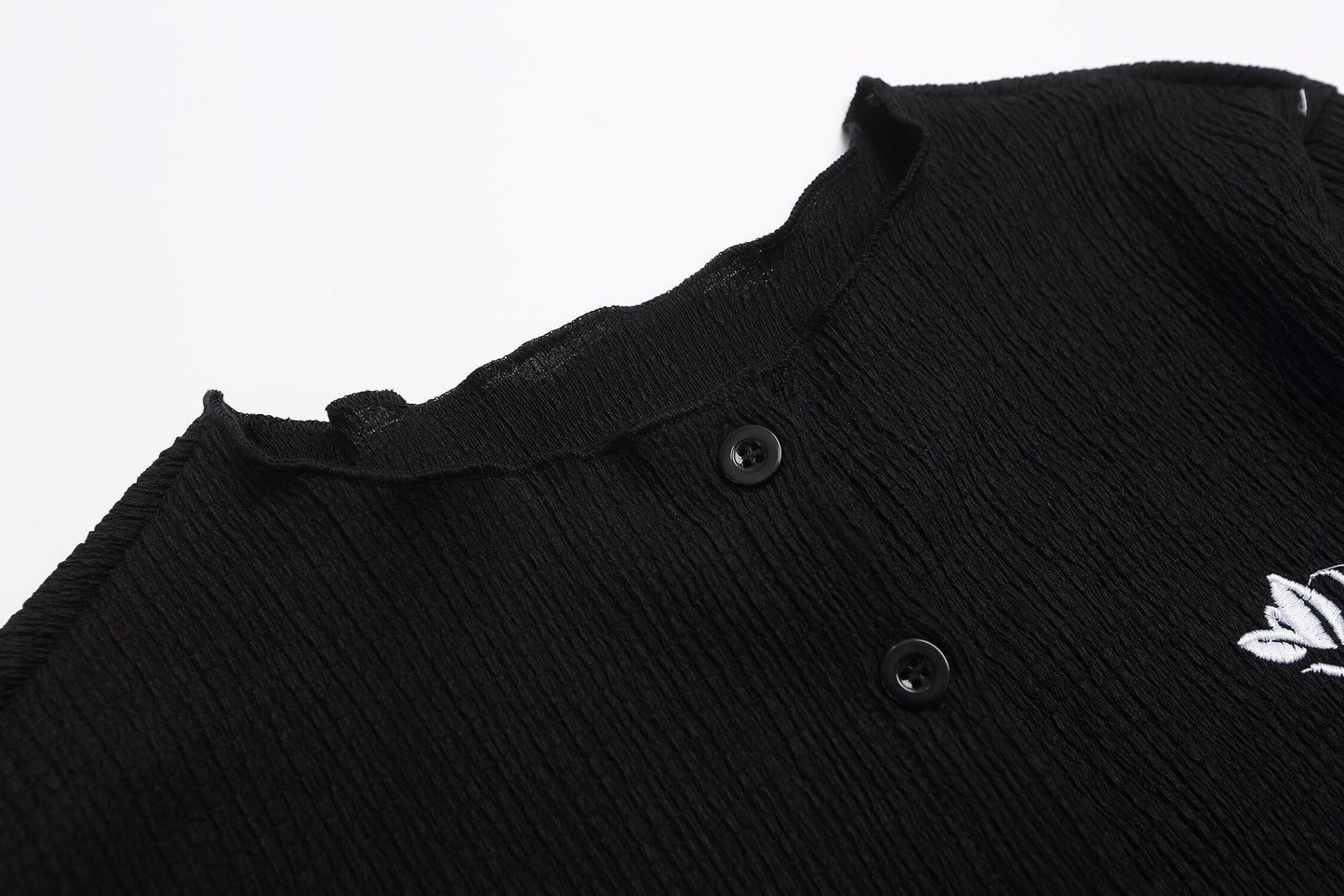 「定番」ライトロゴ刺繍プリーツカーディガン TK0302