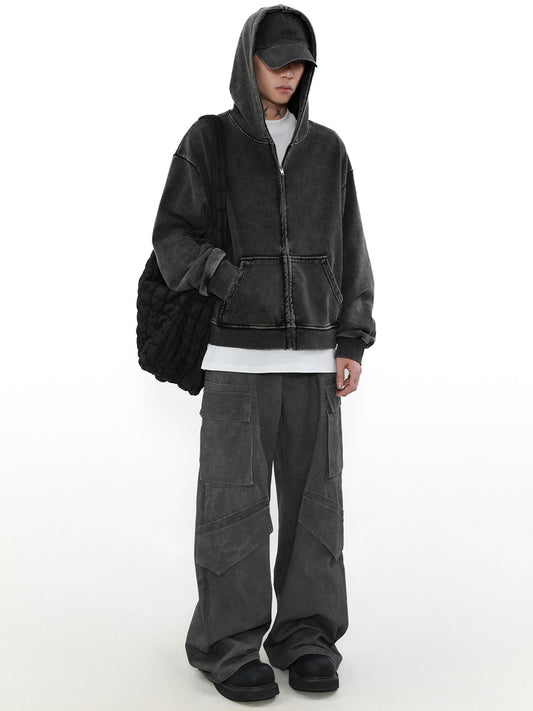 グレージップパーカー TK0327