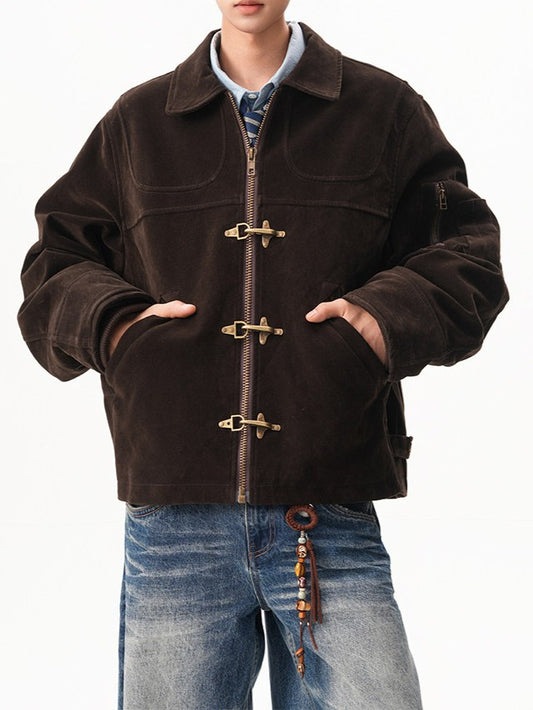 スエード ファイヤーマンジャケット TK0370