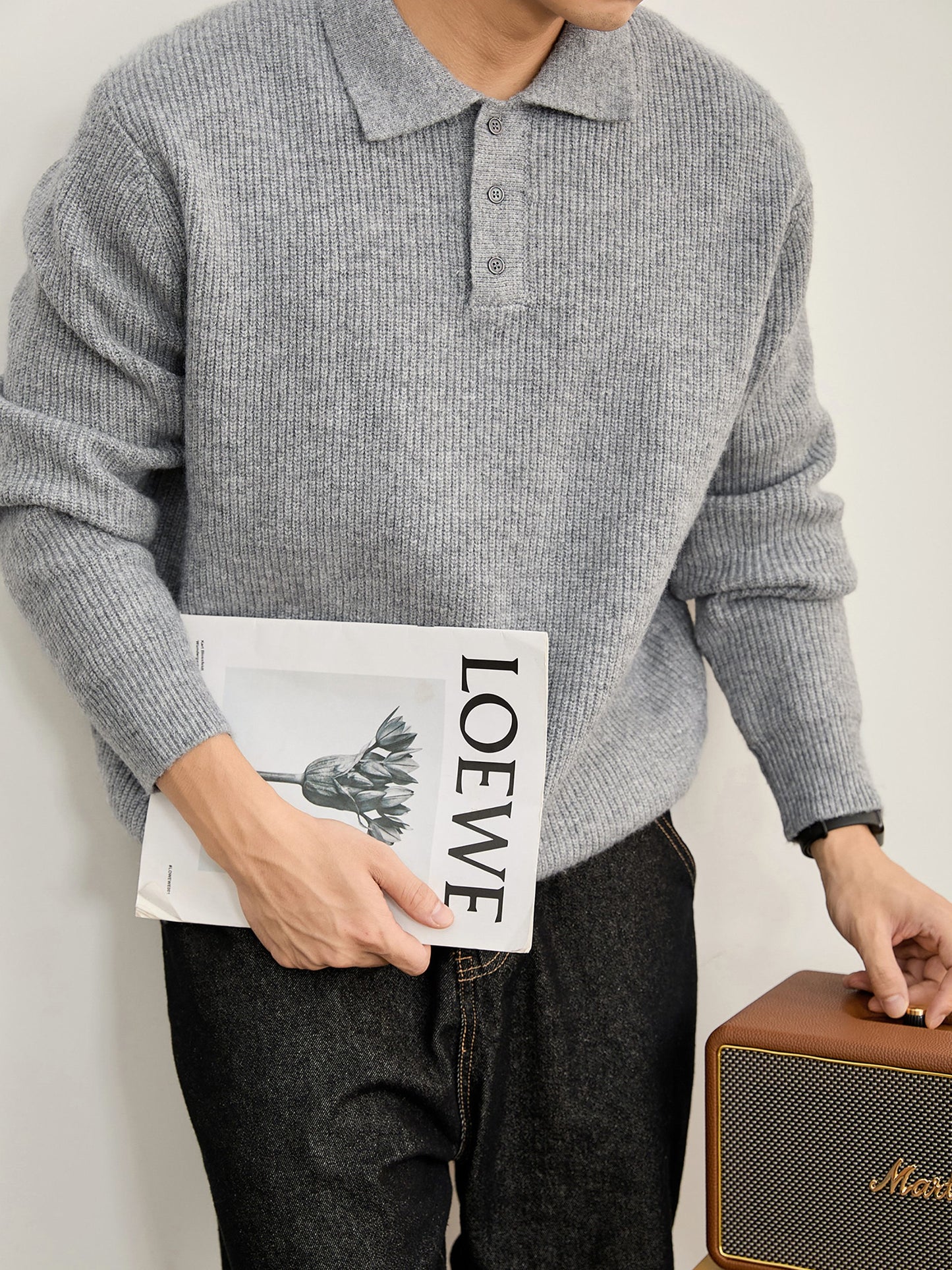 ポロ襟 ニットセーター TK0396