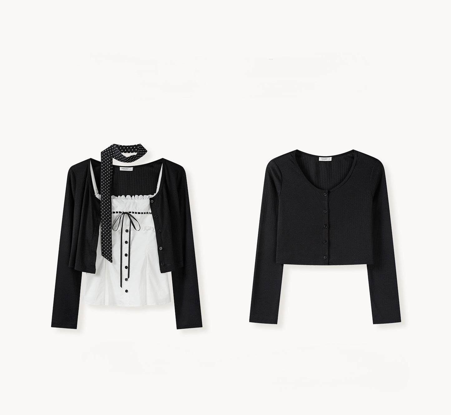 レースキャミ&カーディガン セット TK0411