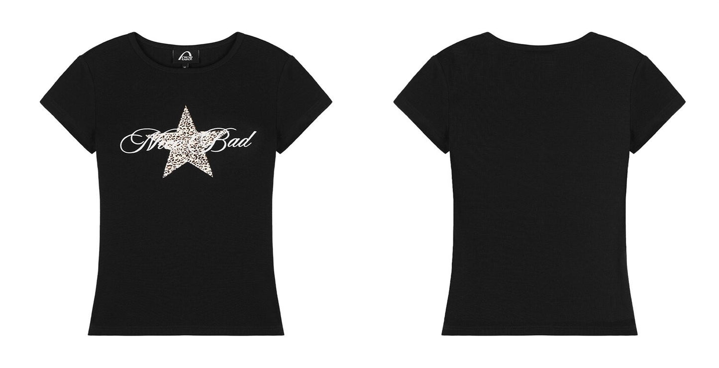 ヒョウ柄 プリントTシャツ TK0418