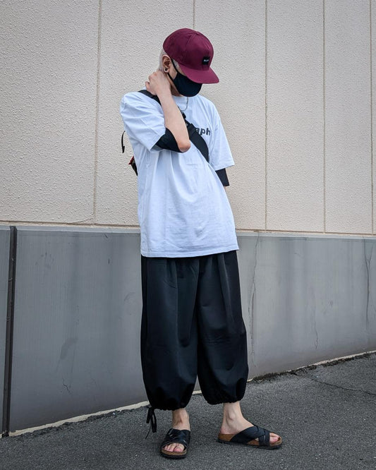 「ccnccc1cccoco2c2c1」絞りバルーンパンツ TK0028
