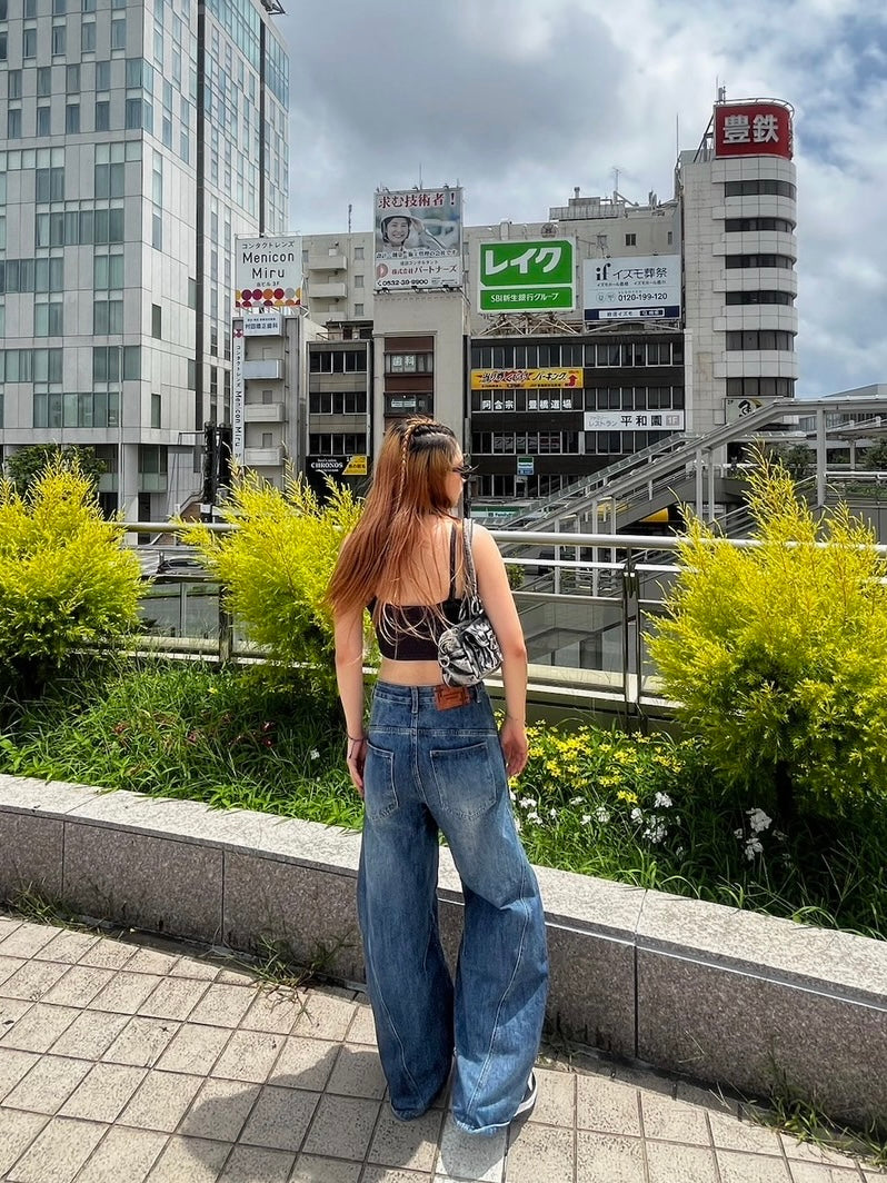 「gnexy54」ダメージバルーンデニム TK0198