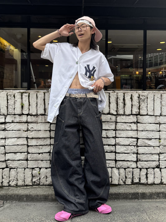 「y_t0_o_」 バルーンデニムパンツ TK0071