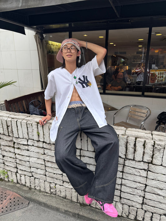 「y_t0_o_」 バルーンデニムパンツ TK0071
