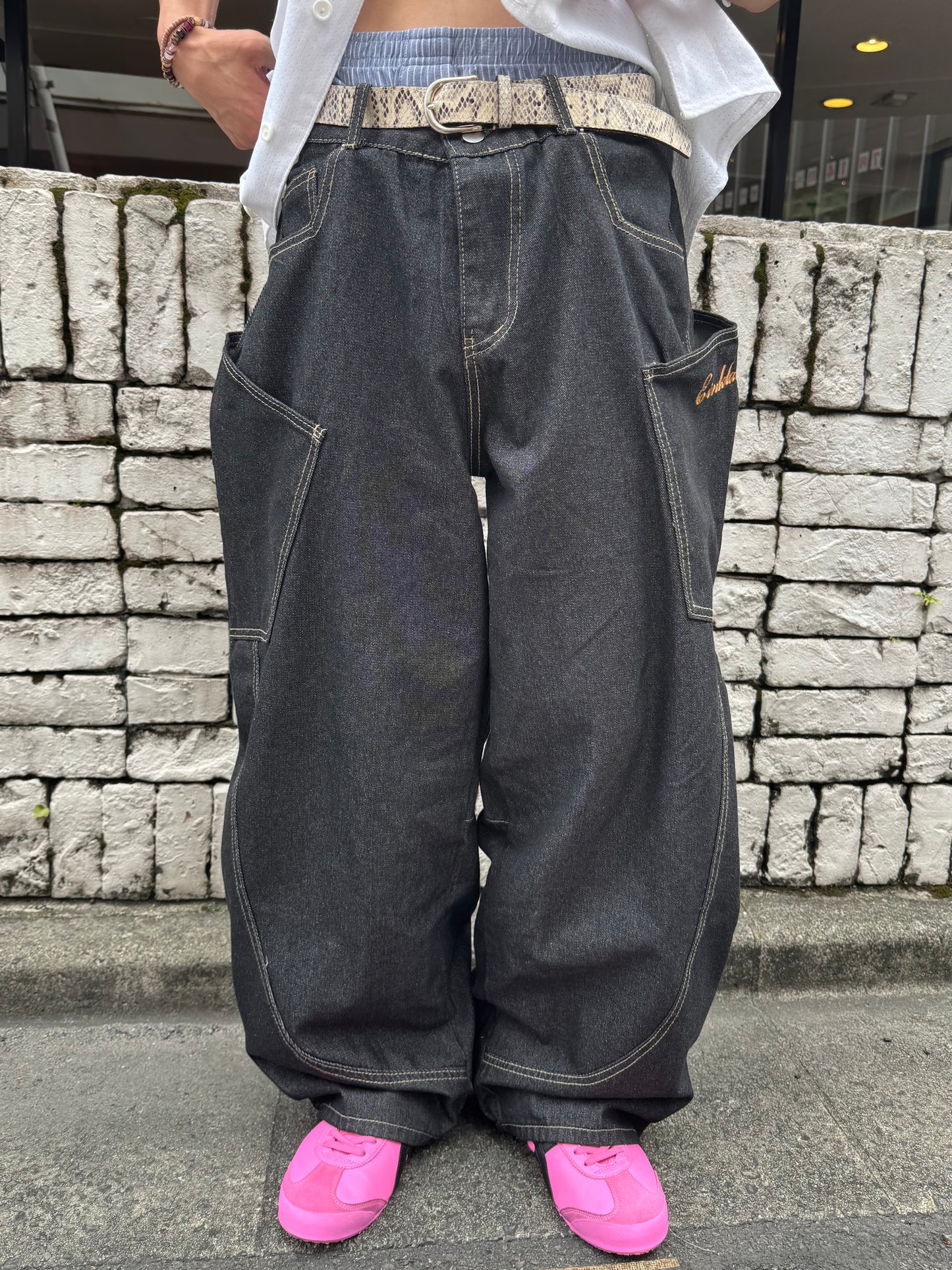 「y_t0_o_」 バルーンデニムパンツ TK0071