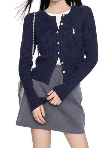 カジュアルツイストニットカーディガン TK0035