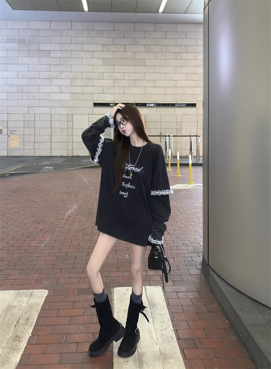 レース切り替えTシャツ TK0111