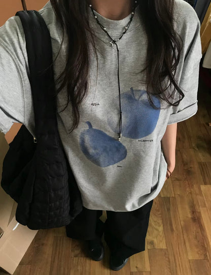 フルーツプリント半袖Tシャツ TK0144