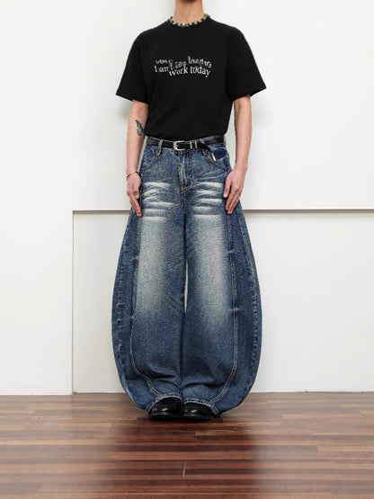 ワイドシェイプデニムパンツ TK0240