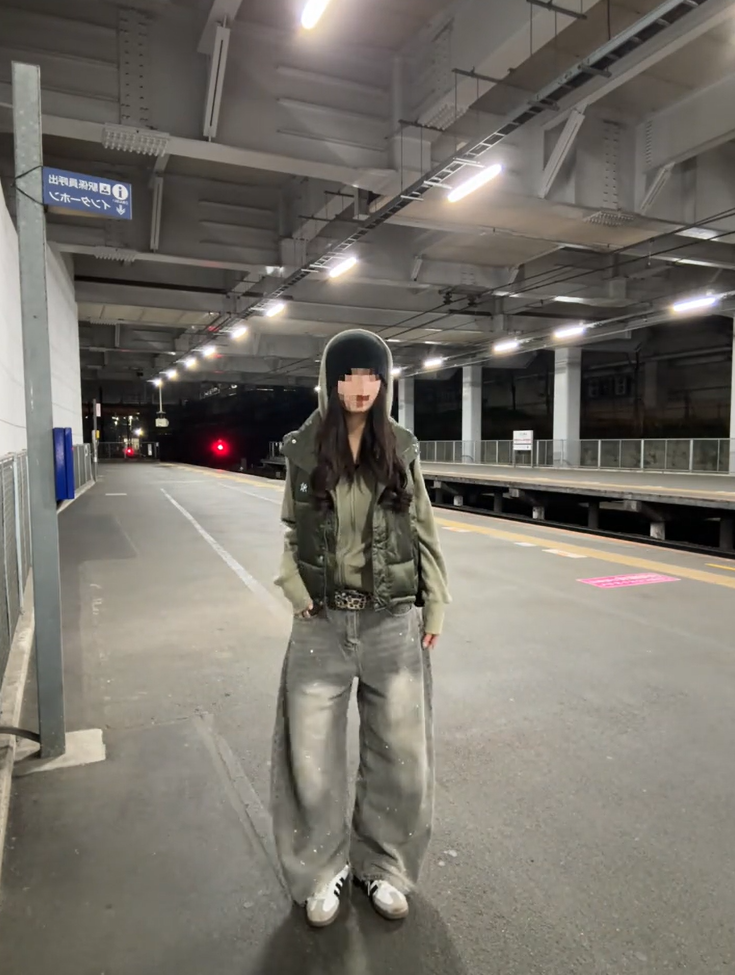 「lle.o6」ペイントカットデニムパンツ TK0094