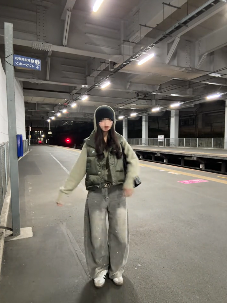 「lle.o6」ペイントカットデニムパンツ TK0094