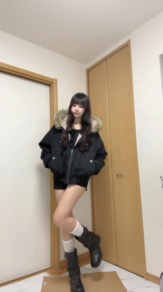 「yui_shirakawa」裏ボア付きエコダウンジャケット TK0346