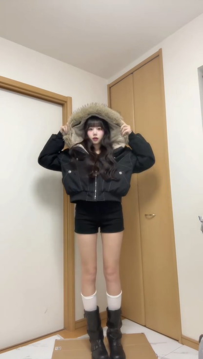 「yui_shirakawa」裏ボア付きエコダウンジャケット TK0346