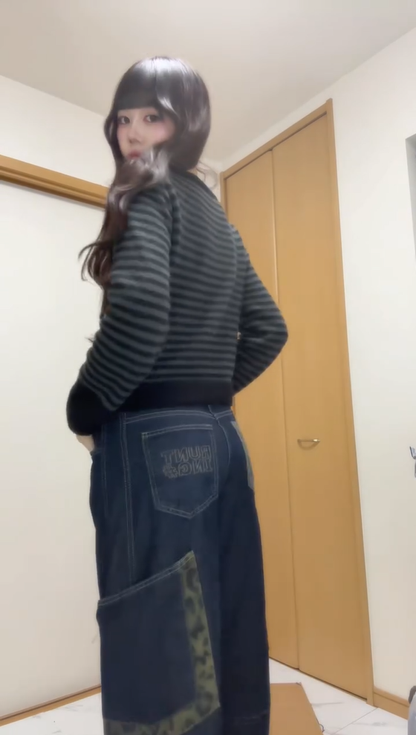 「yui_shirakawa」レオパードパッチパンツ TK0295