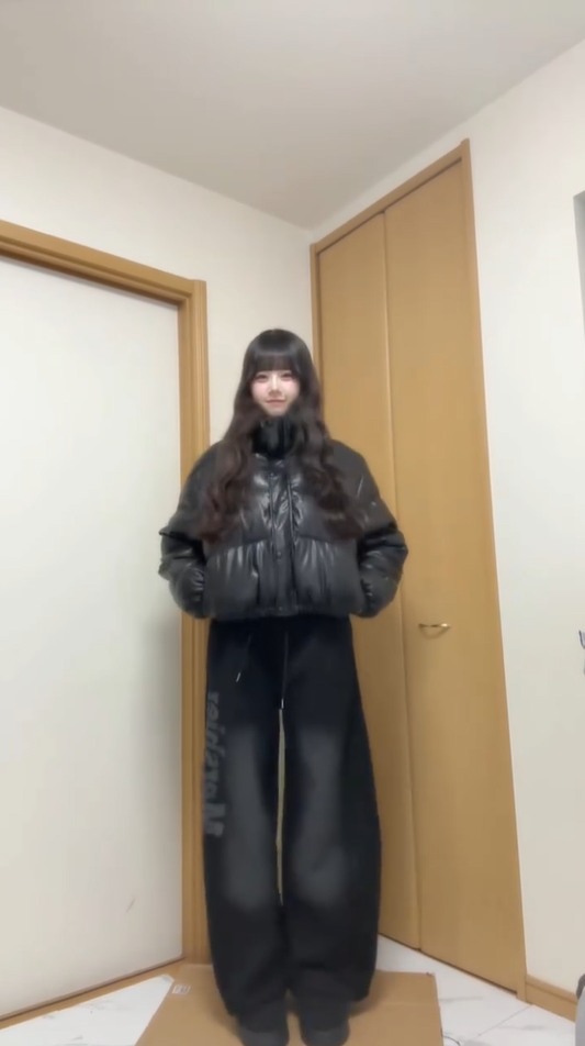 「yui_shirakawa」ブラックグラデーション カーブスウェットパンツ  TK0288