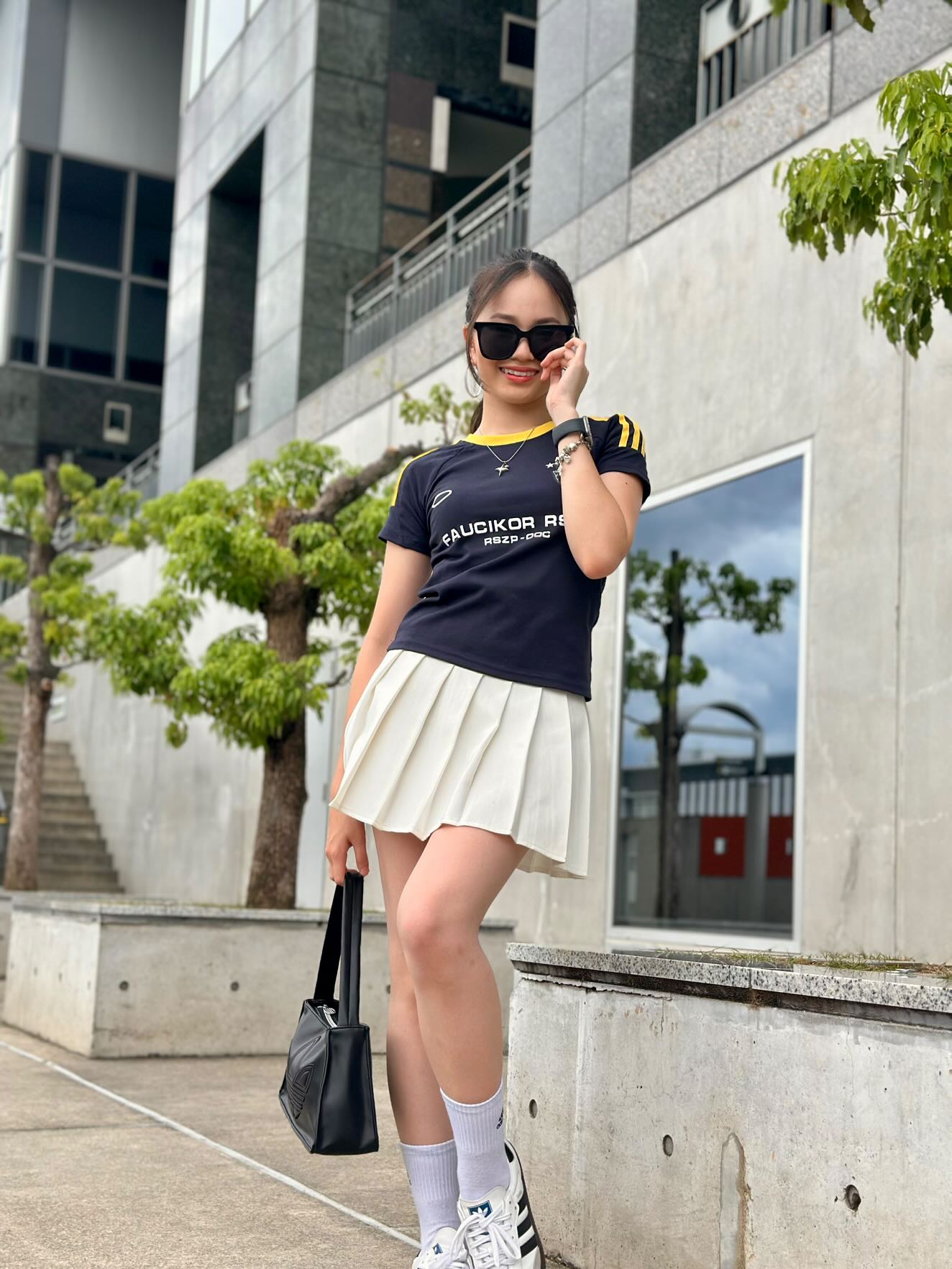 「91miuty」バイクテイストクロップドTシャツ TK0252