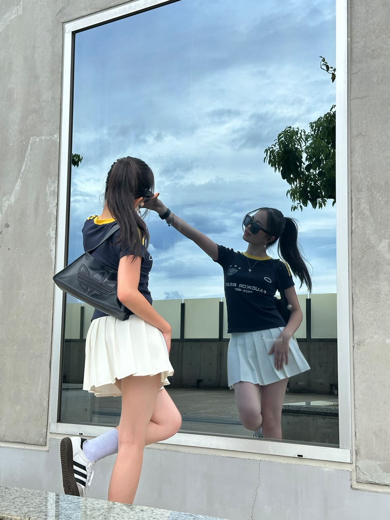「91miuty」バイクテイストクロップドTシャツ TK0252