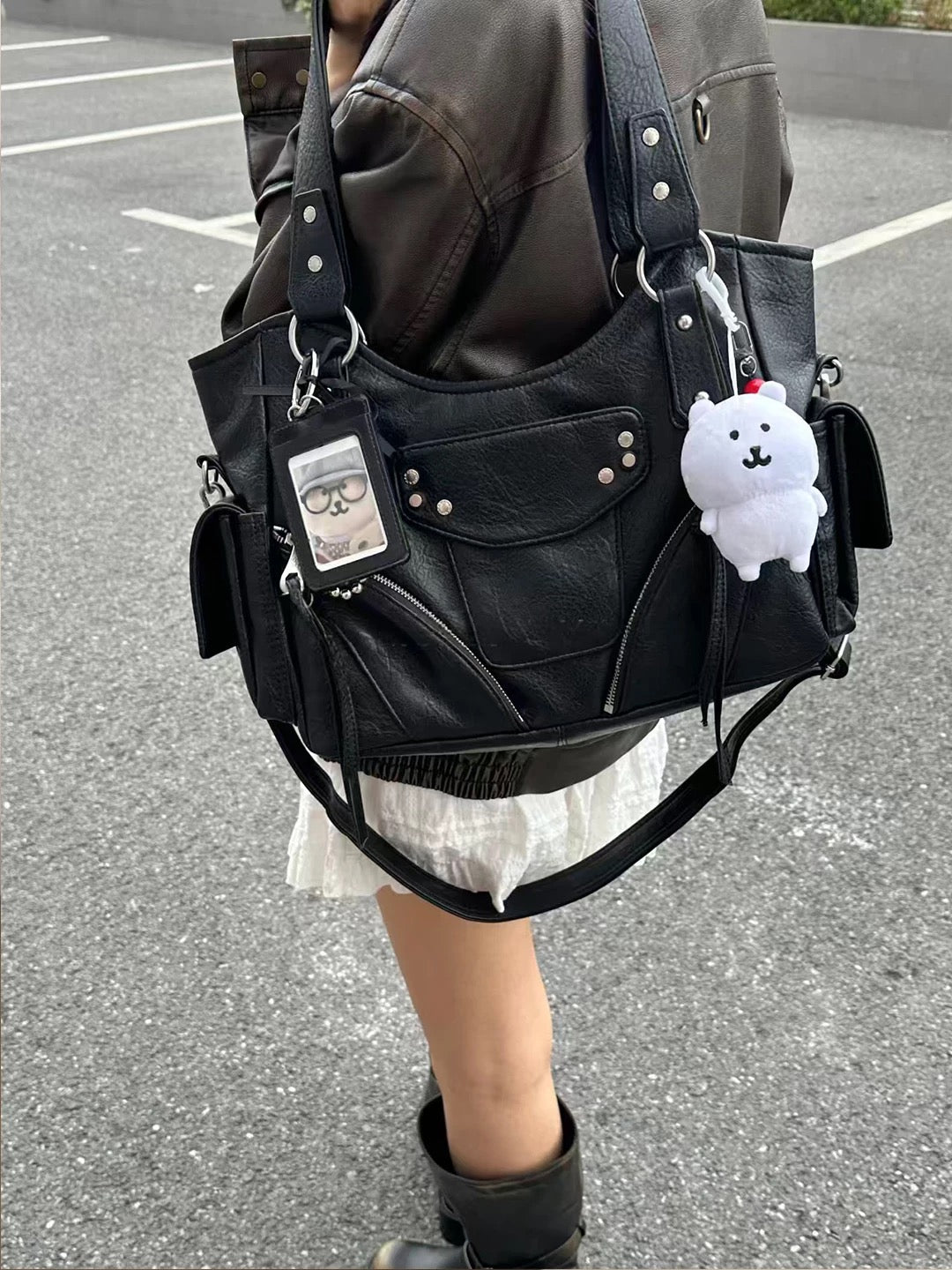 ブラックトートバッグ BB009