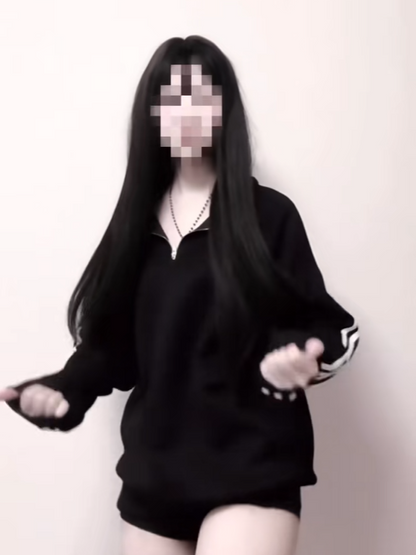 「__u3xy」ハーフハイネックジップジャケット TK0283