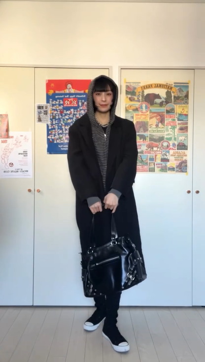 「_manafuku_」ダブルブレストトレンチコート TK0341
