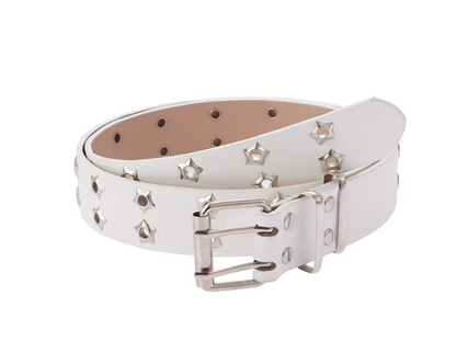 スターモチーフ パンチングダブルピンベルト SP0040